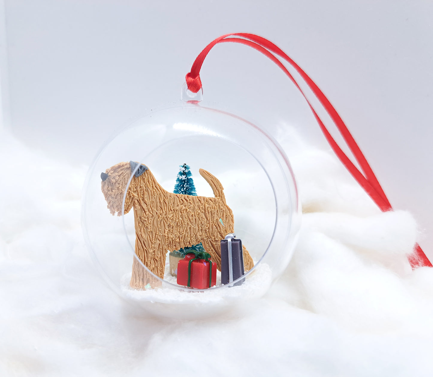 Soft Coated Wheaten Terrier Open Front Bauble