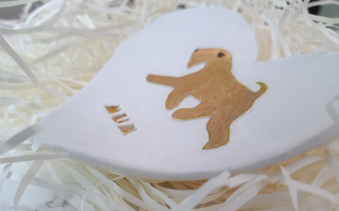 Running Wheaten Mum Heart Trinket Dish