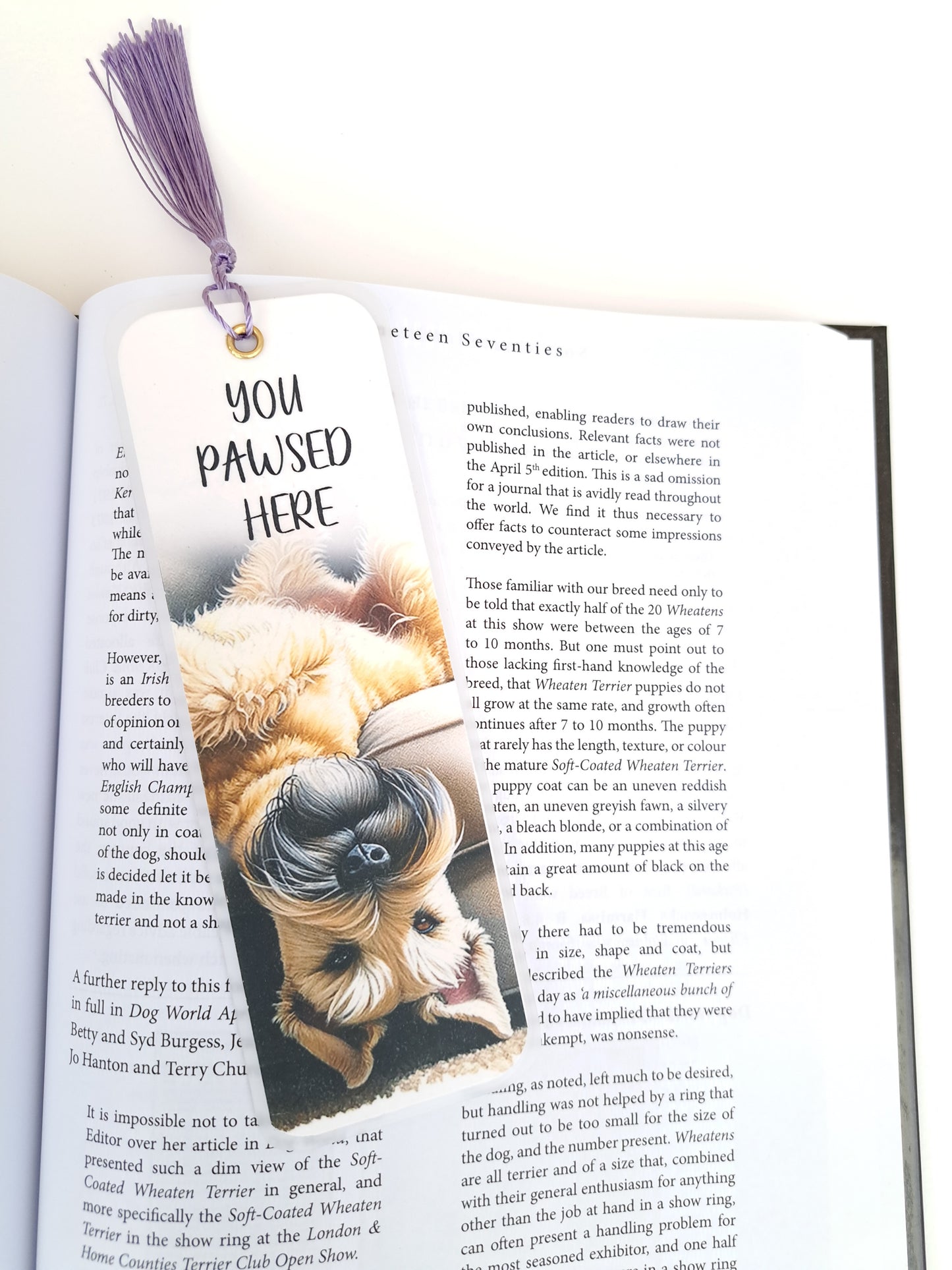 You Pawsed Here Bookmark