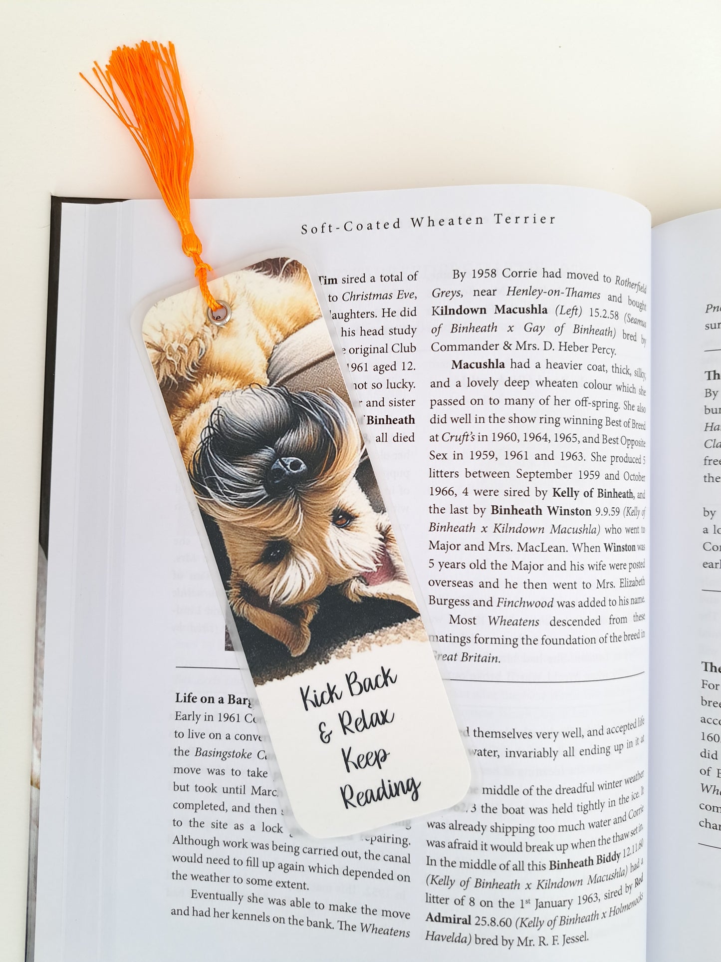 Kick Back Keep Reading Bookmark