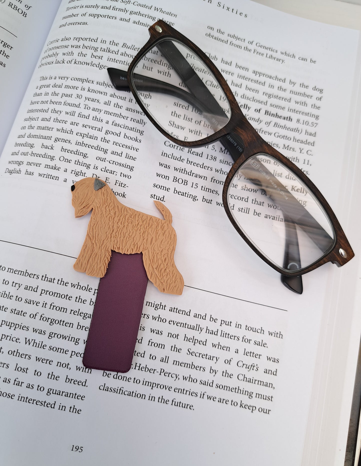 Soft Coated Wheaten Magnetic Bookmark