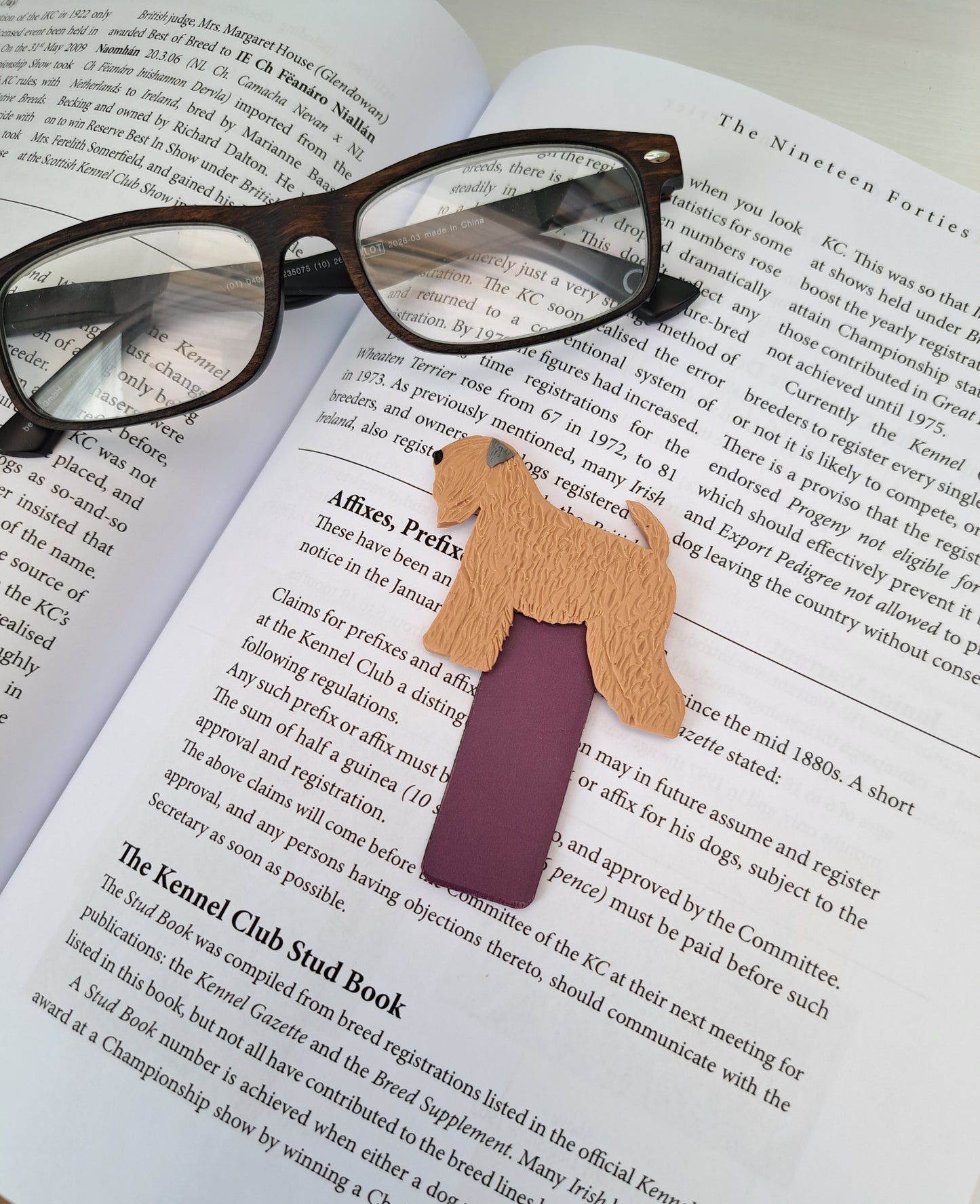 Soft Coated Wheaten Magnetic Bookmark