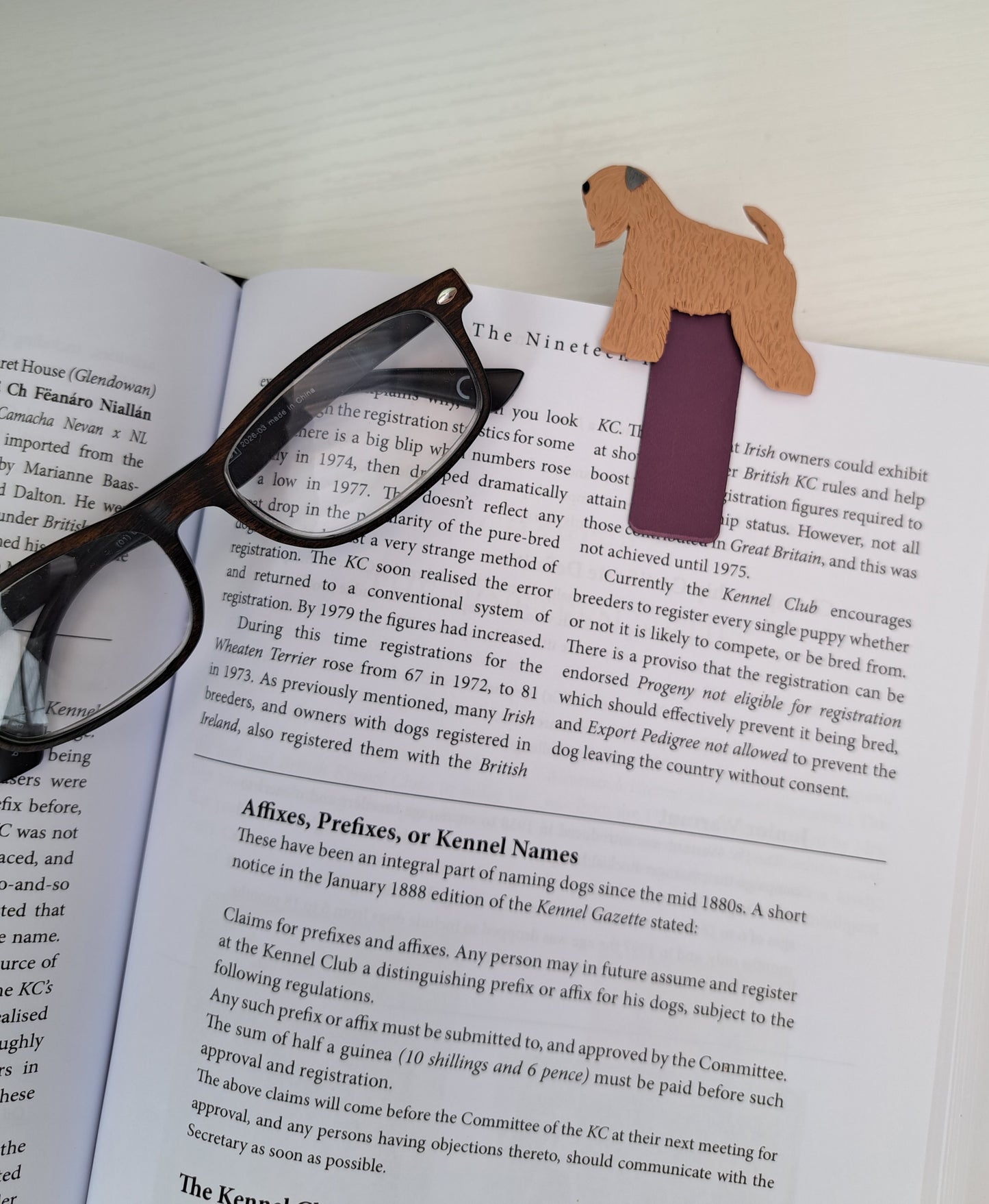 Soft Coated Wheaten Magnetic Bookmark
