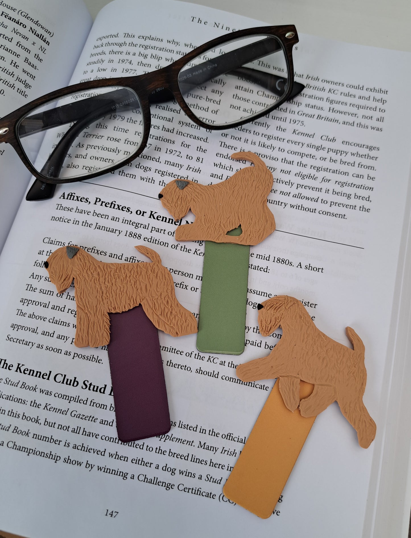 Soft Coated Wheaten Magnetic Bookmark