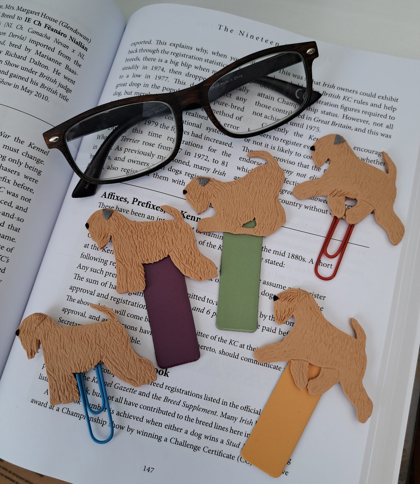 Soft Coated Wheaten Magnetic Bookmark