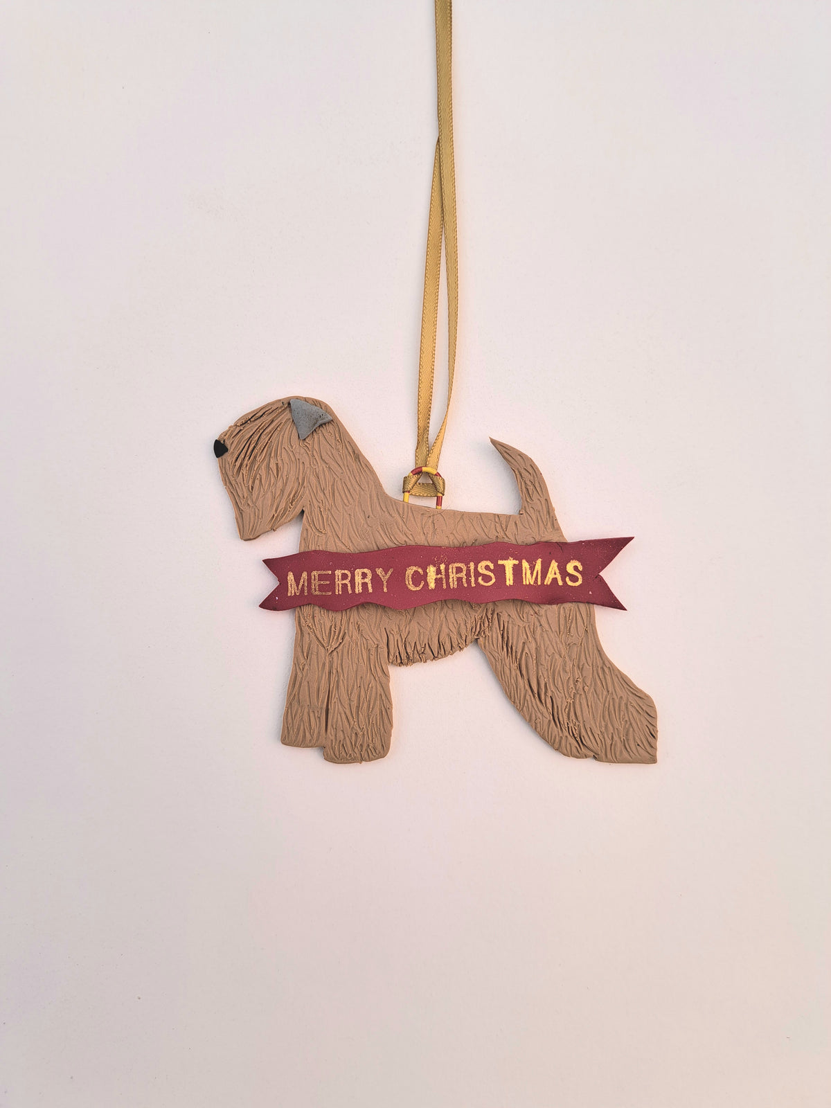 Wheaten Terrier Merry Christmas Decoration