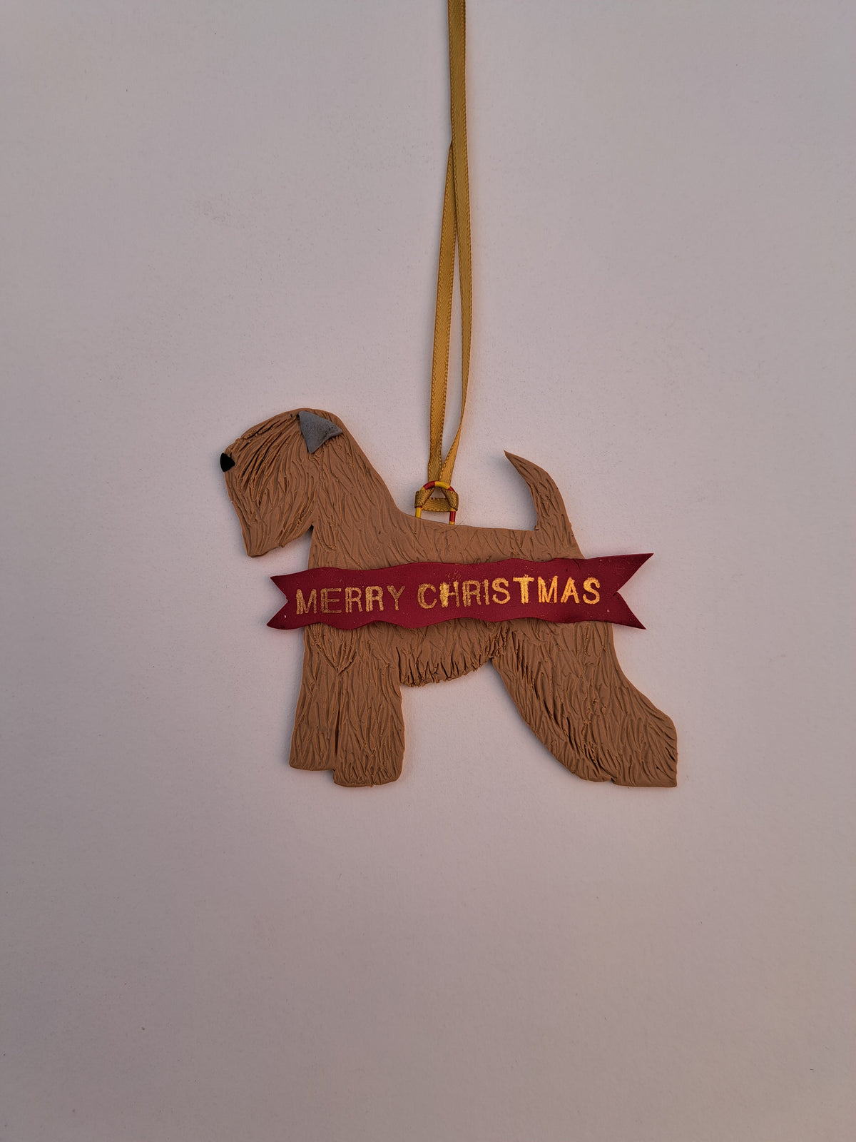 Wheaten Terrier Merry Christmas Decoration