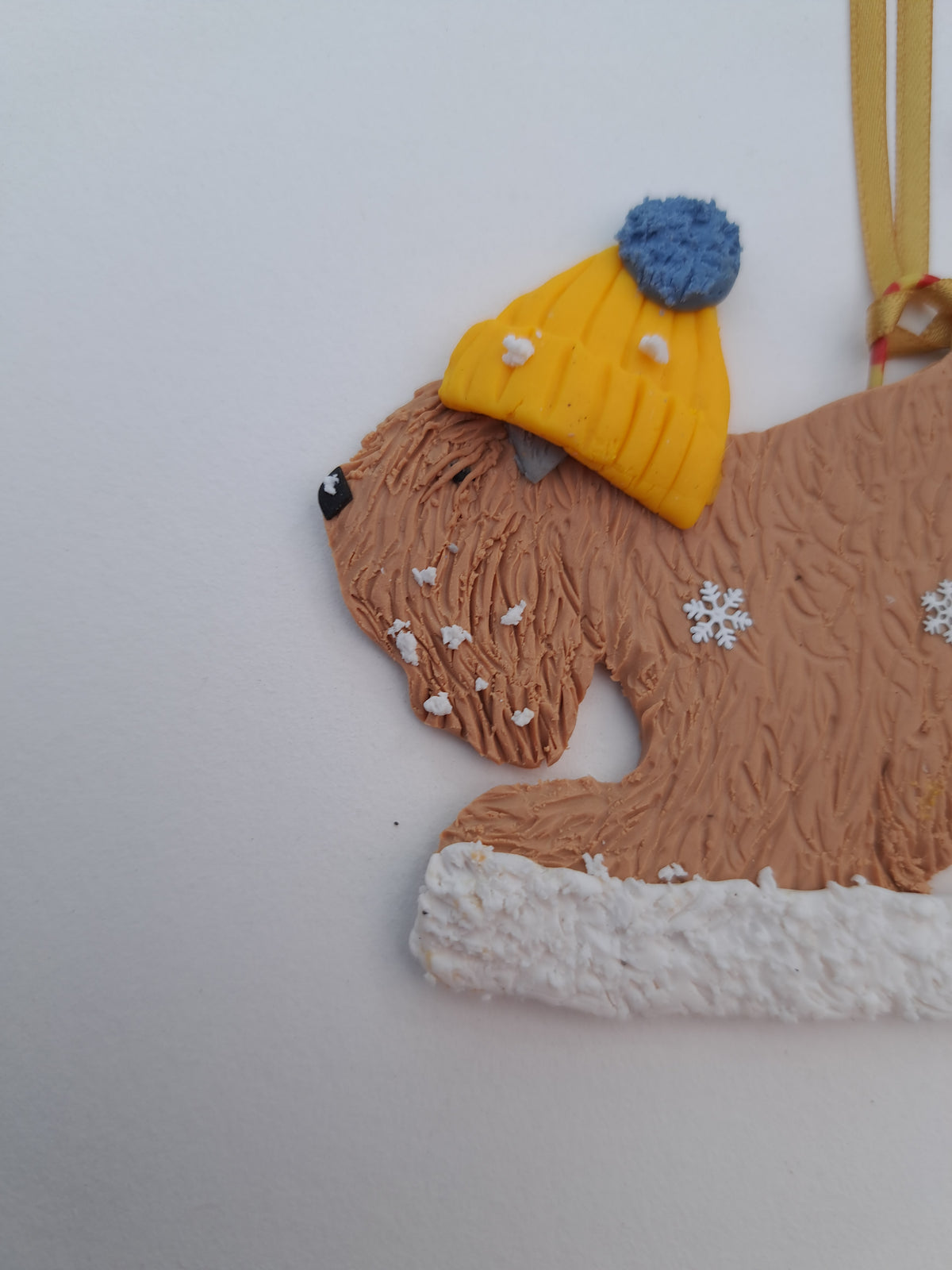 Lets Play Wheaten In Snow Christmas Decoration