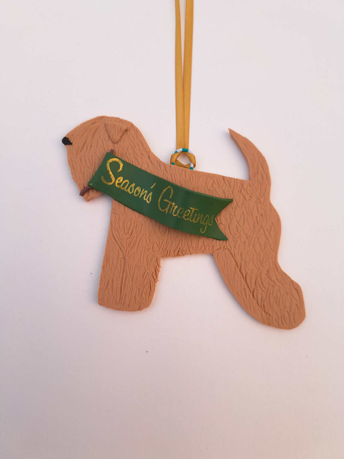 Wheaten Terrier Seasons Greetings Decoration