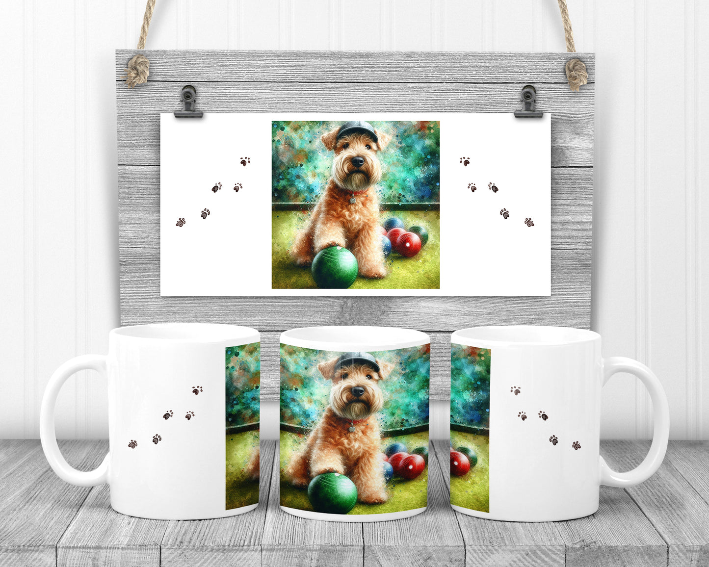 wheaten terrier bowls mug