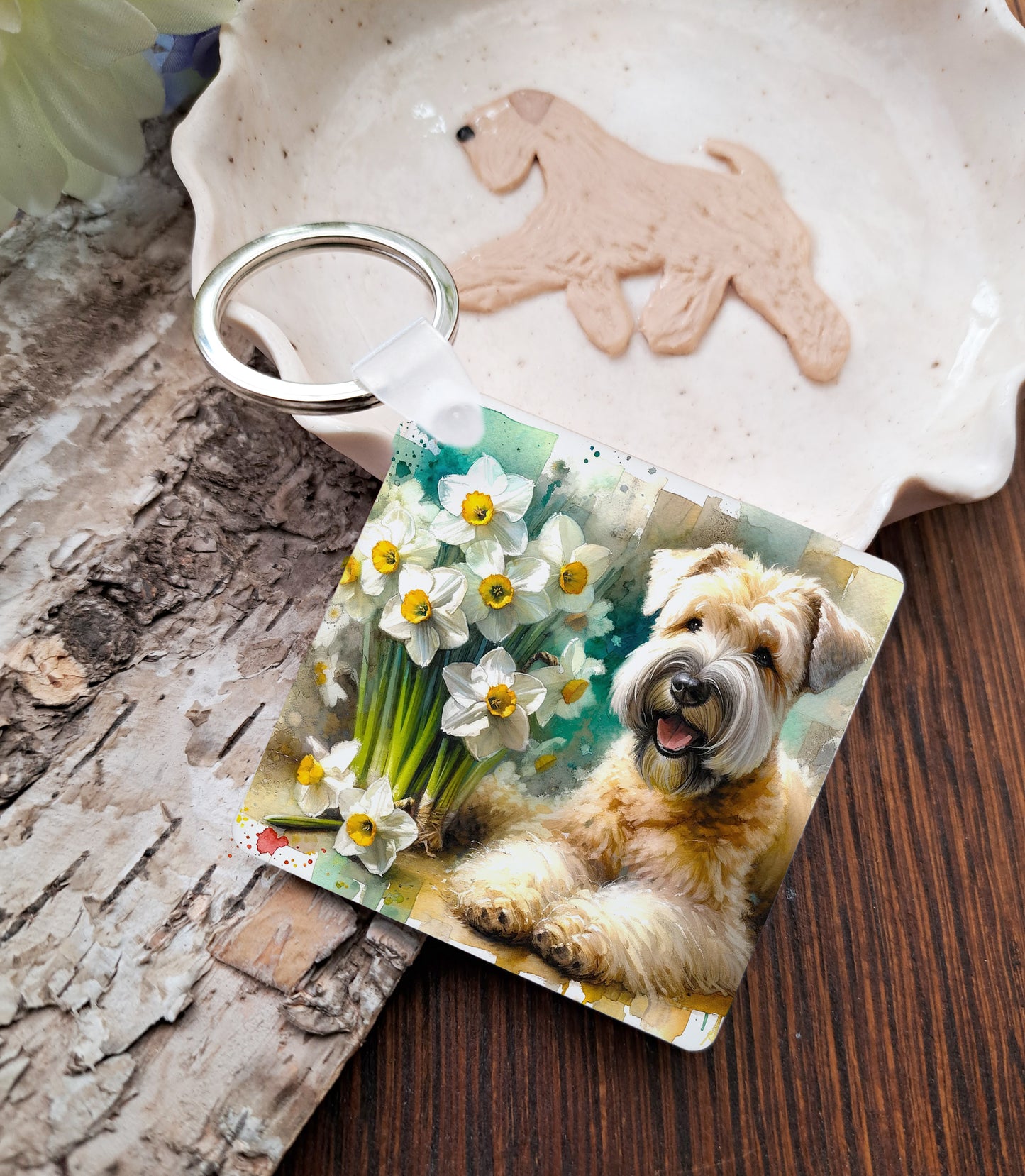 Birth Flower December Keyring