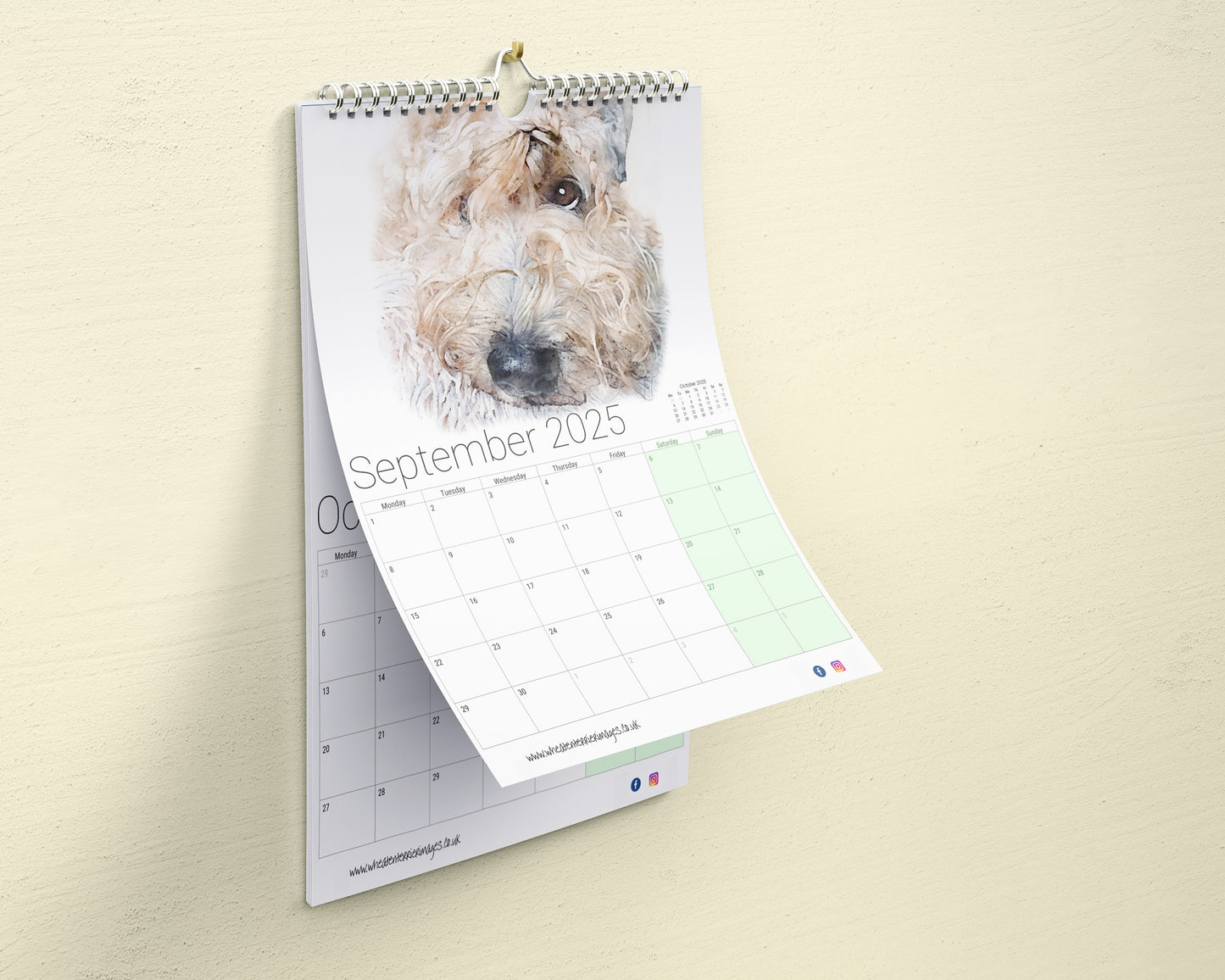 Soft Coated Wheaten Terrier Calendar 2025