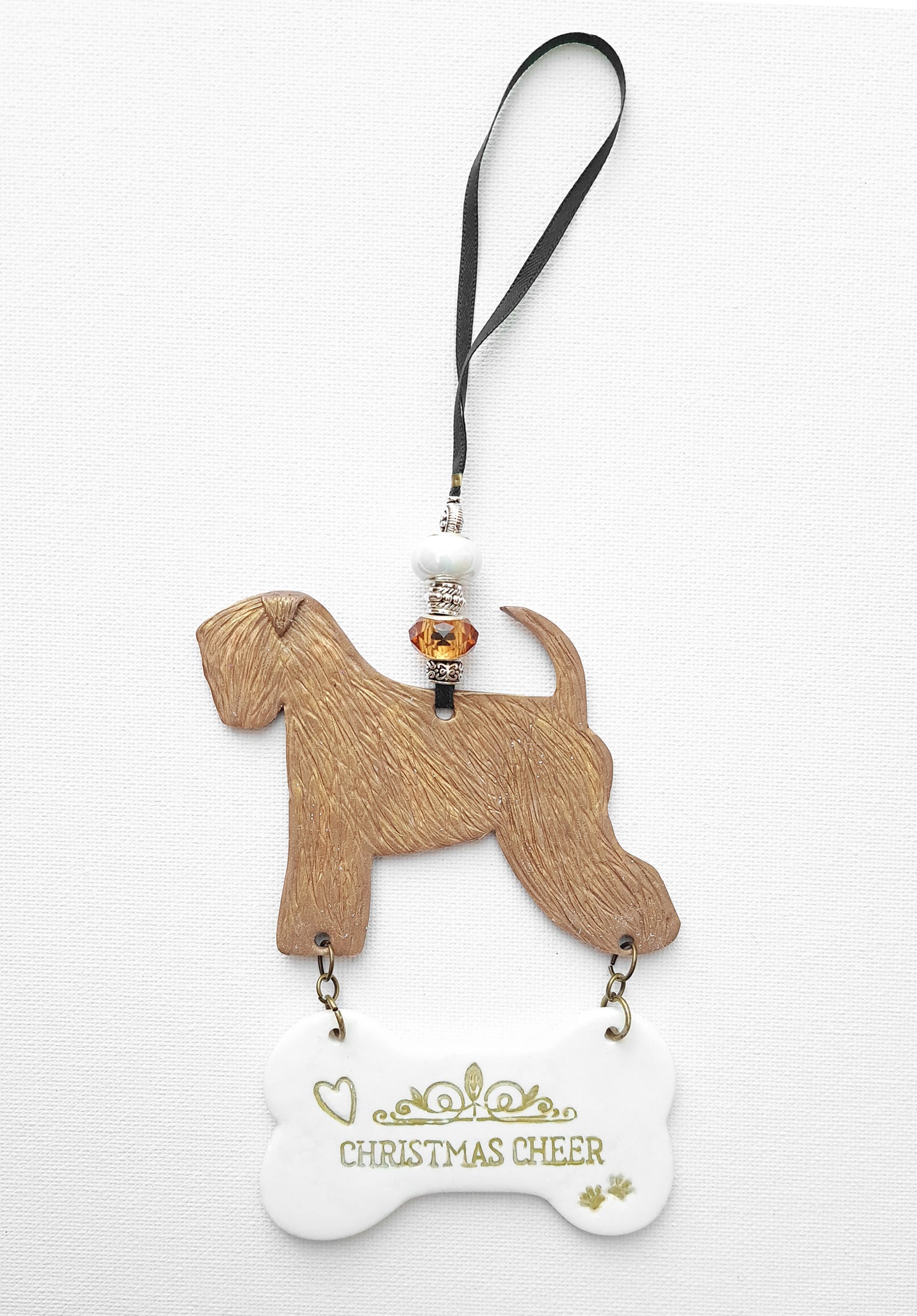 Standing Bronze Wheaten Tree Decoration