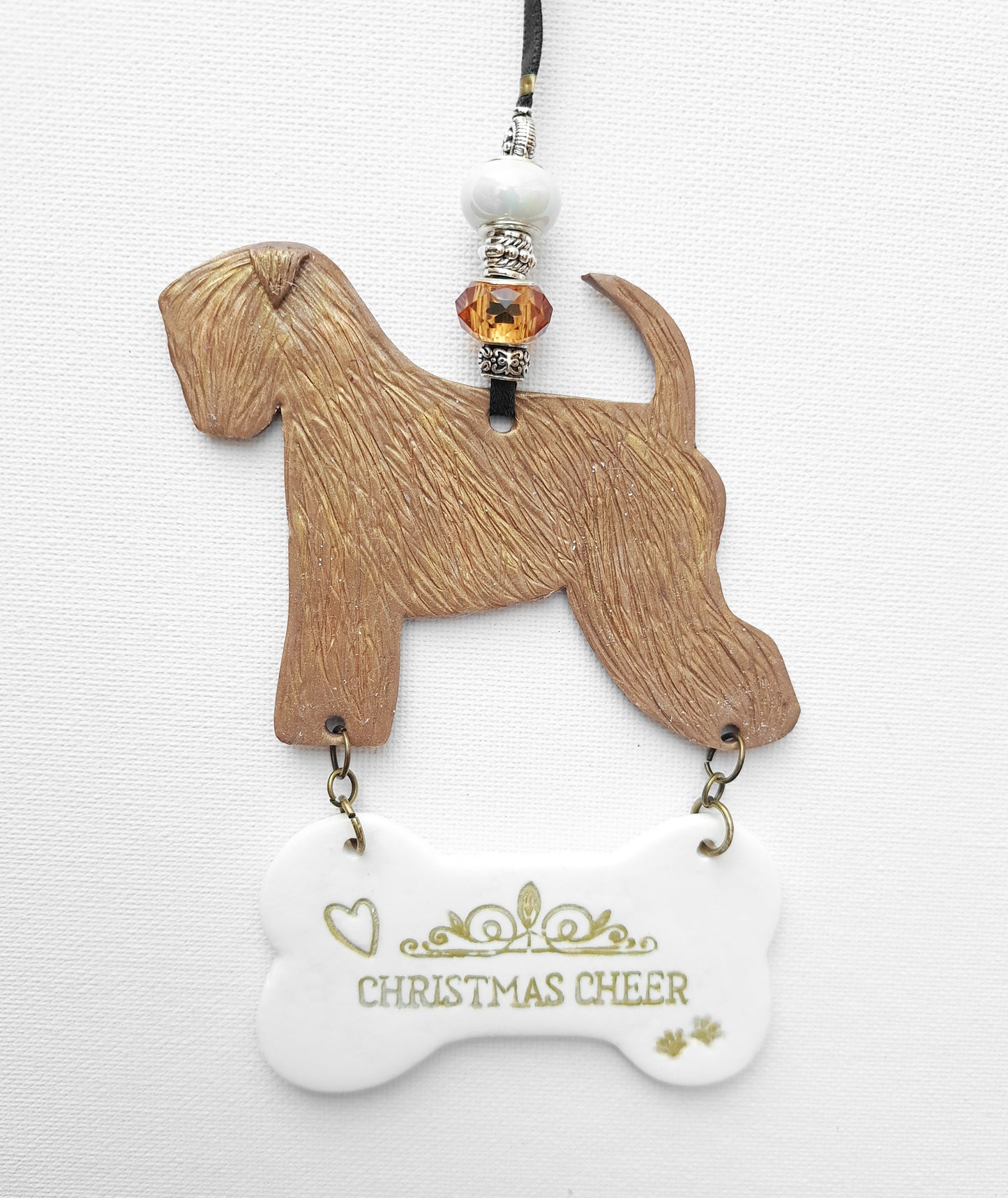 Standing Bronze Wheaten Tree Decoration