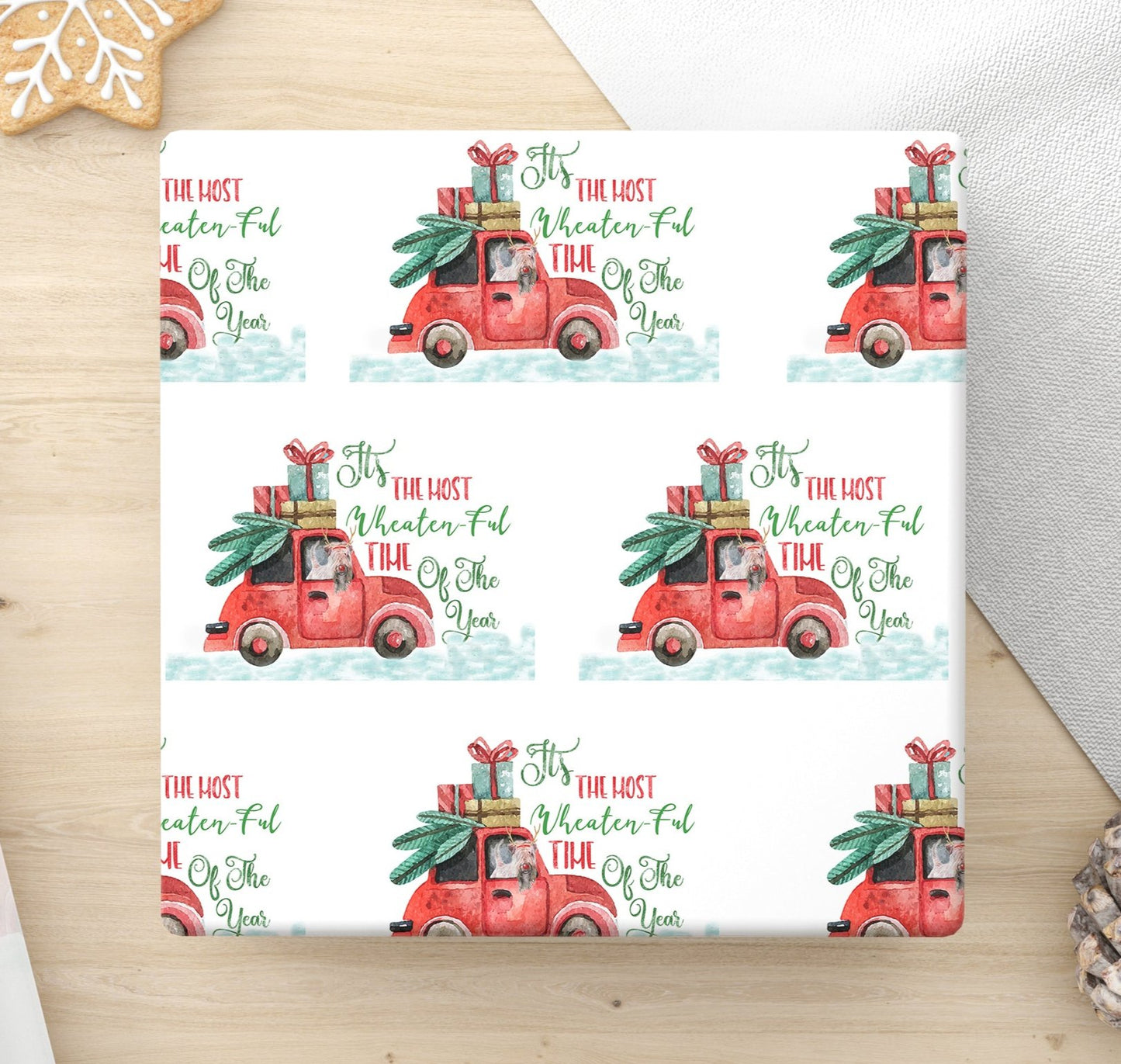 soft coated wheaten terrier christmas paper bundle