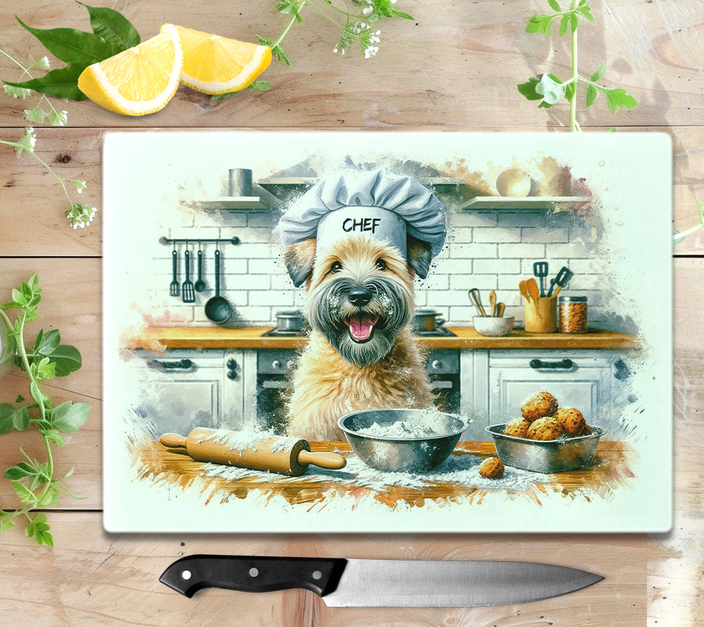 Head Chef Small Textured Glass Chopping Board