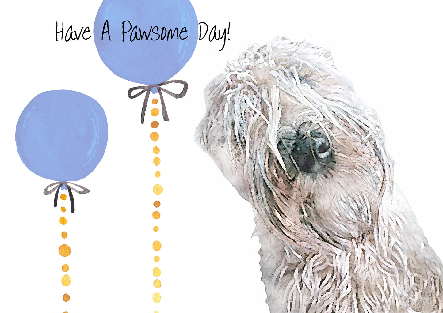 Pawsome Day Blue Card