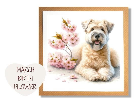 March Birth Flower Card