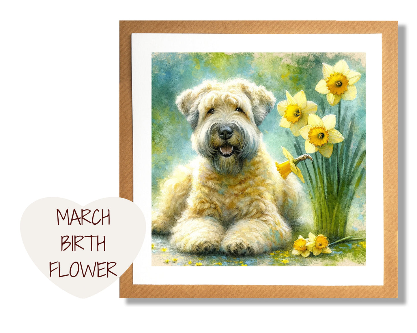 March Birth Flower Card