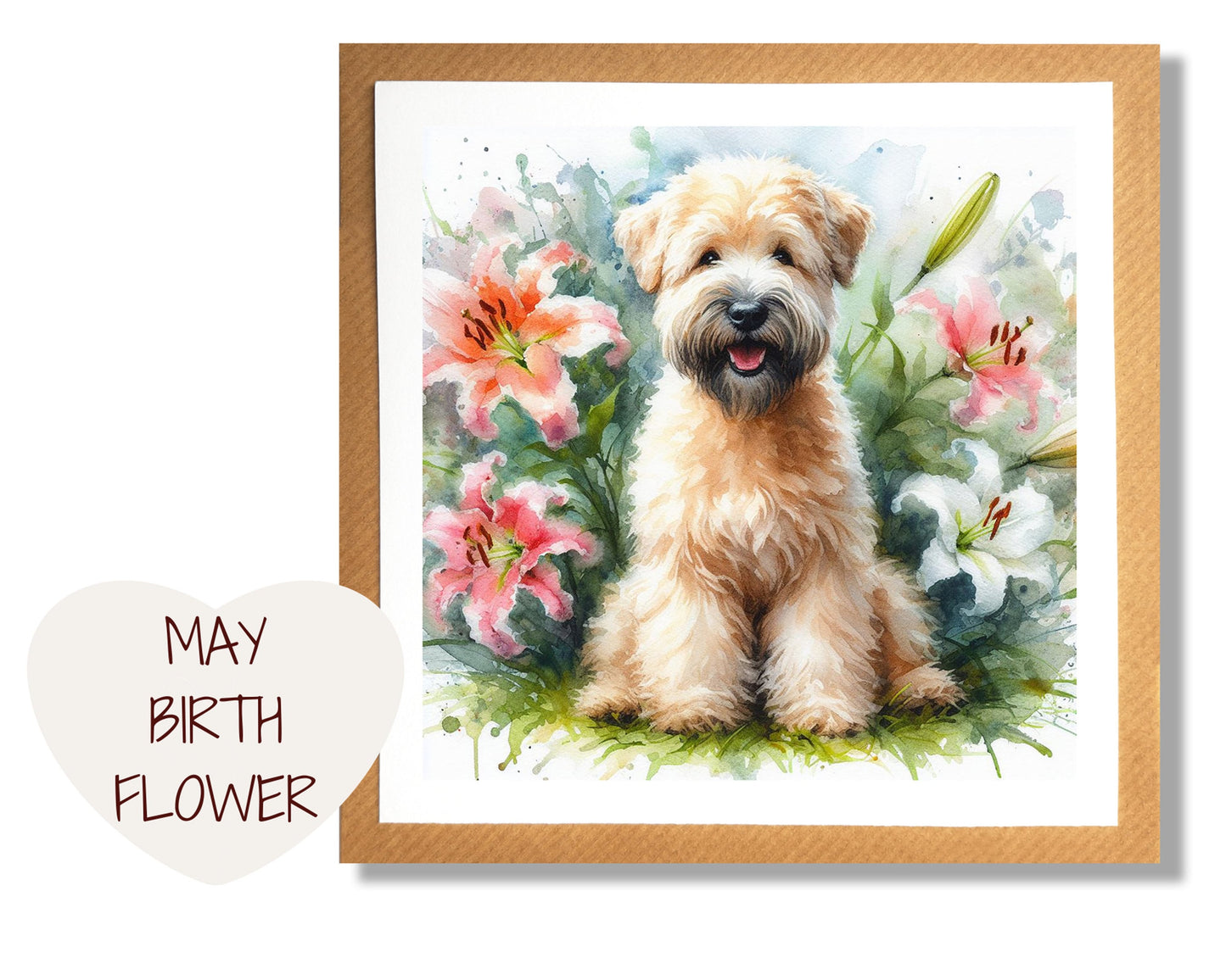 May Birth Flower Card